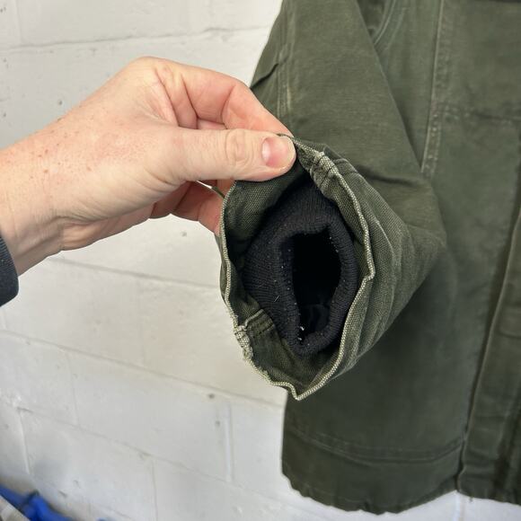 Vintage Carhartt Quilted Artic Duck Jacket “Green” CQ184 - Picture 9 of 13